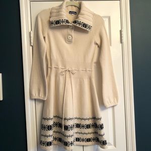 Burberry Cream Sweater Dress Sz 38